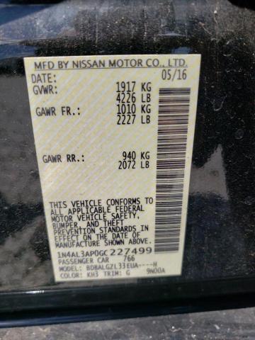 Photo 10 from auction – 2016 NISSAN ALTIMA 2.5 with VIN 1N4AL3AP0GC227499