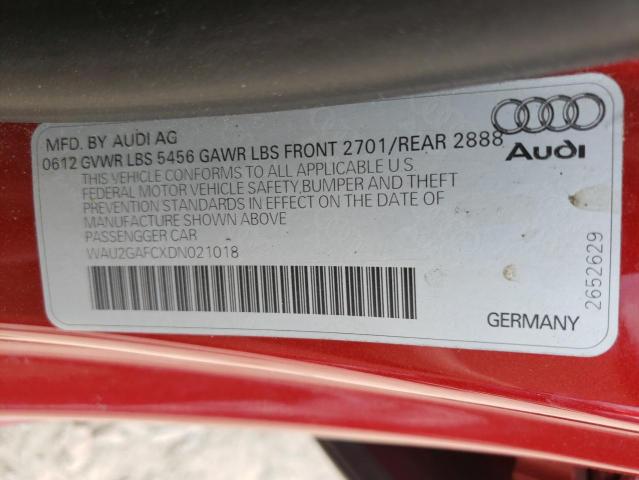 Photo 10 from auction – 2013 AUDI A7 PRESTIG with VIN WAU2GAFCXDN021018