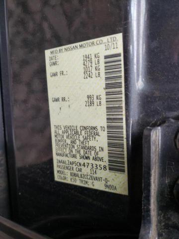 Photo 10 from auction – 2012 NISSAN ALTIMA BAS with VIN 1N4AL2AP5CN473358