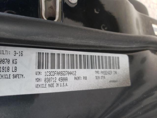 Photo 10 from auction – 2016 DODGE DART SE with VIN 1C3CDFAA9GD704412