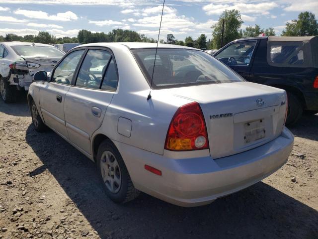 Photo 3 from auction – 2003 HYUNDAI ACCENT GL with VIN KMHCG45C13U472591