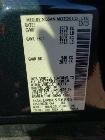 Photo 10 from auction – 2015 NISSAN ALTIMA 2.5 with VIN 1N4AL3AP9FC596845