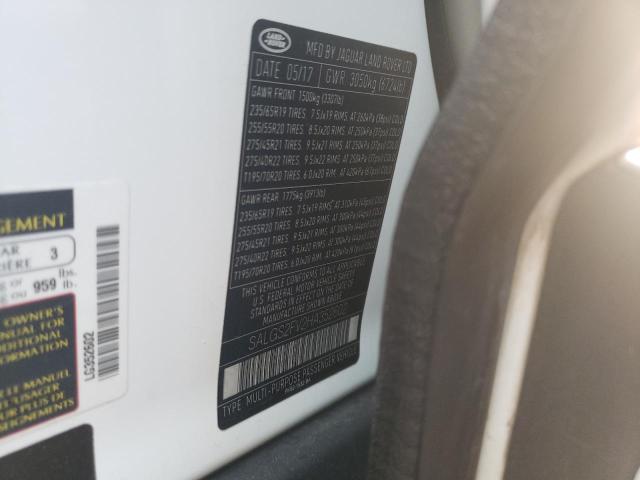 Photo 10 from auction – 2017 LAND ROVER RANGE ROVE with VIN SALGS2FV2HA352602
