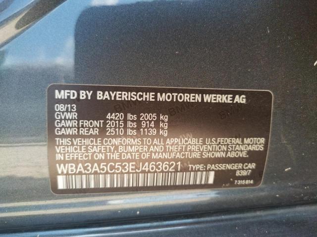 Photo 10 from auction – 2014 BMW 328 I with VIN WBA3A5C53EJ463621