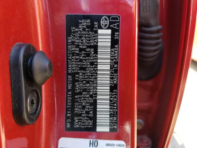 Photo 10 from auction – 2015 TOYOTA COROLLA L with VIN 2T1BURHE5FC474932