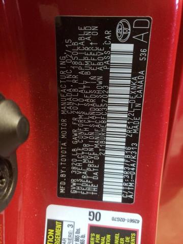 Photo 10 from auction – 2015 TOYOTA COROLLA L with VIN 2T1BURHE8FC357023