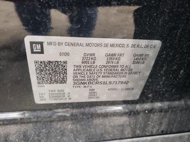Photo 10 from auction – 2020 CHEVROLET BLAZER 2LT with VIN 3GNKBCRS1LS717942