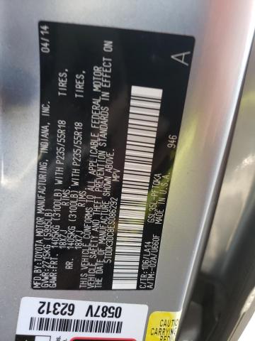 Photo 10 from auction – 2014 TOYOTA SIENNA XLE with VIN 5TDDK3DC8ES086292