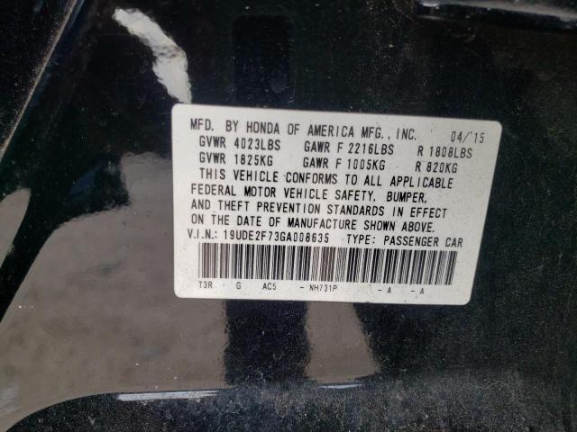 Photo 10 from auction – 2016 ACURA ILX PREMIU with VIN 19UDE2F73GA008635
