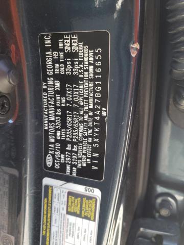 Photo 10 from auction – 2011 KIA SORENTO BA with VIN 5XYKT4A27BG116655