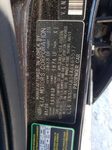 Photo 10 from auction – 2010 KIA RIO LX with VIN KNADH4A34A6665537