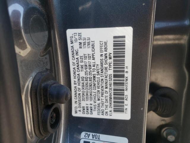 Photo 10 from auction – 2014 HONDA CR-V EXL with VIN 2HKRM4H73EH615205