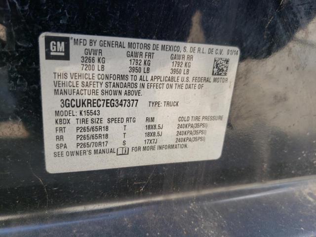 Photo 10 from auction – 2014 CHEVROLET SILVERADO with VIN 3GCUKREC7EG347377