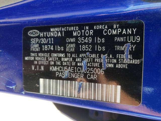Photo 10 from auction – 2012 HYUNDAI ACCENT GLS with VIN KMHCU5AE1CU025006
