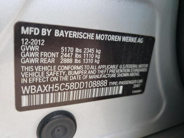 Photo 10 from auction – 2013 BMW 528 XI with VIN WBAXH5C58DD108888