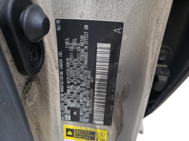Photo 10 from auction – 2011 LEXUS RX 350 with VIN 2T2BK1BA9BC088064