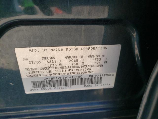 Photo 10 from auction – 2006 MAZDA 3 I with VIN JM1BK12F261412160