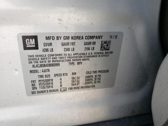 Photo 10 from auction – 2013 BUICK ENCORE CON with VIN KL4CJBSB4DB060999