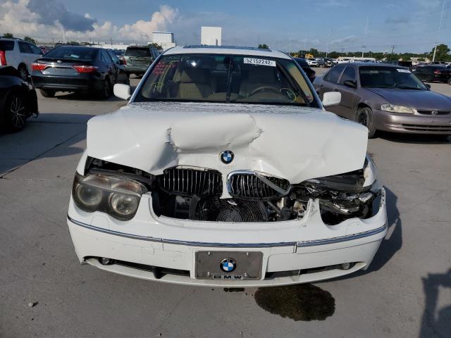 Photo 9 from auction – 2003 BMW 745 LI with VIN WBAGN63433DR15534