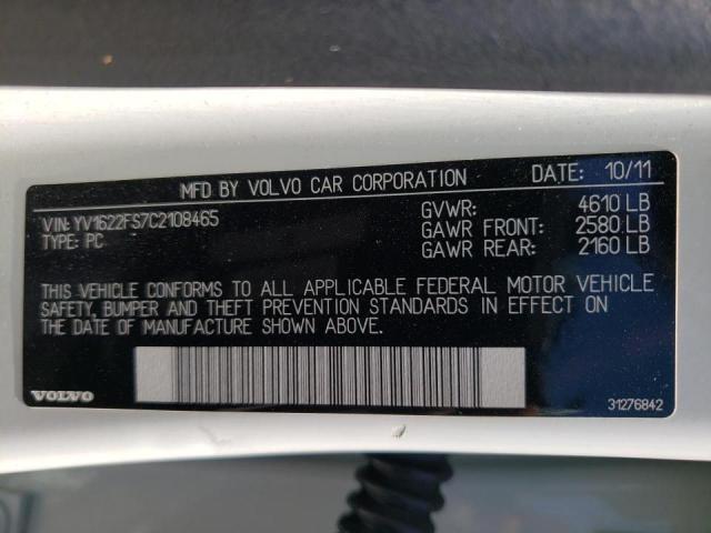 Photo 10 from auction – 2012 VOLVO S60 T5 with VIN YV1622FS7C2108465