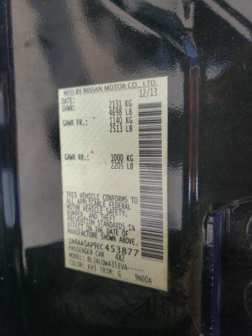 Photo 10 from auction – 2014 NISSAN MAXIMA S with VIN 1N4AA5AP9EC453877