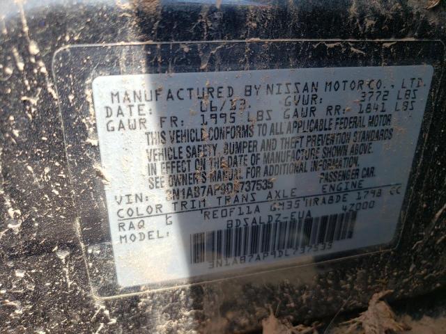 Photo 10 from auction – 2013 NISSAN SENTRA S with VIN 3N1AB7AP9DL737535