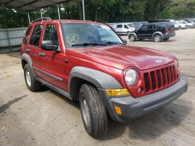 JEEP LIBERTY SP 2007 with VIN 1J4GL48K37W539183 - Photo from auction