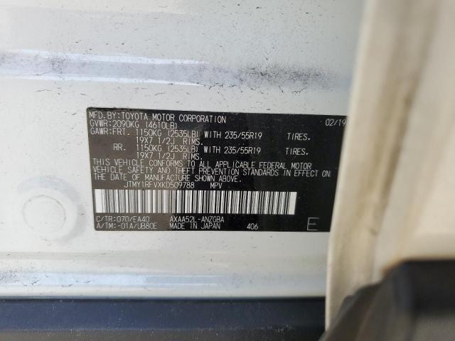 Photo 10 from auction – 2019 TOYOTA RAV4 LIMIT with VIN JTMY1RFVXKD509788