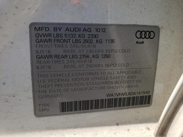 Photo 10 from auction – 2013 AUDI A4 ALLROAD with VIN WA1VFAFLXDA141549