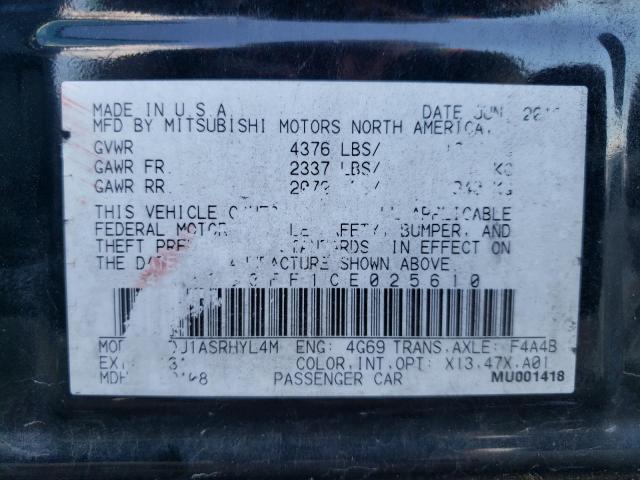 Photo 10 from auction – 2012 MITSUBISHI GALANT ES with VIN 4A32B3FF1CE025610