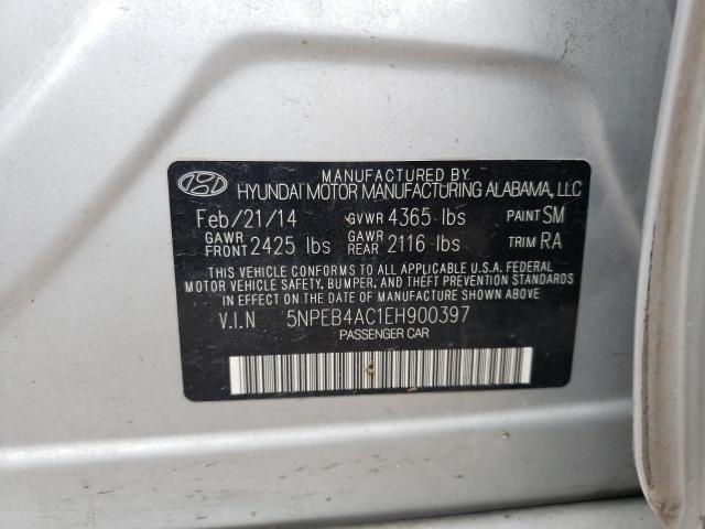 Photo 10 from auction – 2014 HYUNDAI SONATA GLS with VIN 5NPEB4AC1EH900397