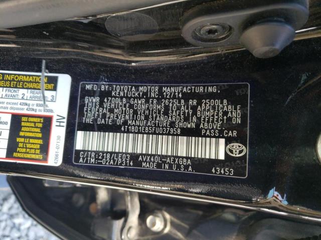 Photo 10 from auction – 2015 TOYOTA AVALON HYB with VIN 4T1BD1EB5FU037958