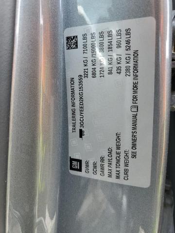 Photo 10 from auction – 2019 CHEVROLET SILVERADO with VIN 3GCUYEED2KG153559