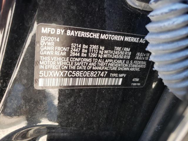 Photo 10 from auction – 2014 BMW X3 XDRIVE3 with VIN 5UXWX7C58E0E82747