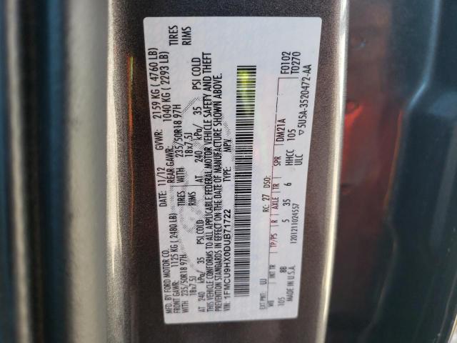 Photo 10 from auction – 2013 FORD ESCAPE SEL with VIN 1FMCU9HX0DUB71722