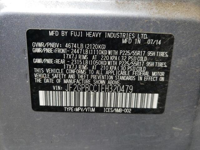 Photo 10 from auction – 2014 SUBARU XV CROSSTR with VIN JF2GPBCC1EH320479