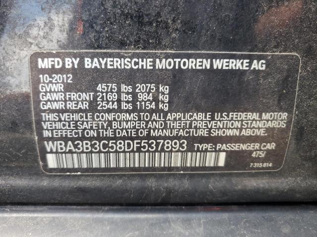Photo 10 from auction – 2013 BMW 328 XI with VIN WBA3B3C58DF537893