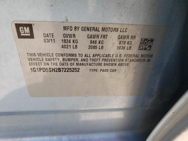Photo 10 from auction – 2011 CHEVROLET CRUZE LS with VIN 1G1PD5SH2B7225252