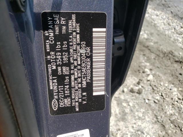 Photo 10 from auction – 2012 HYUNDAI ACCENT GLS with VIN KMHCT5AE8CU040993