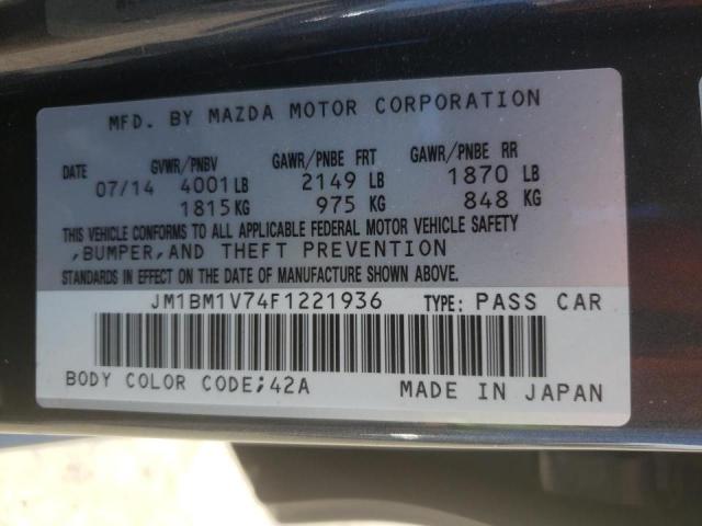 Photo 10 from auction – 2015 MAZDA 3 TOURING with VIN JM1BM1V74F1221936