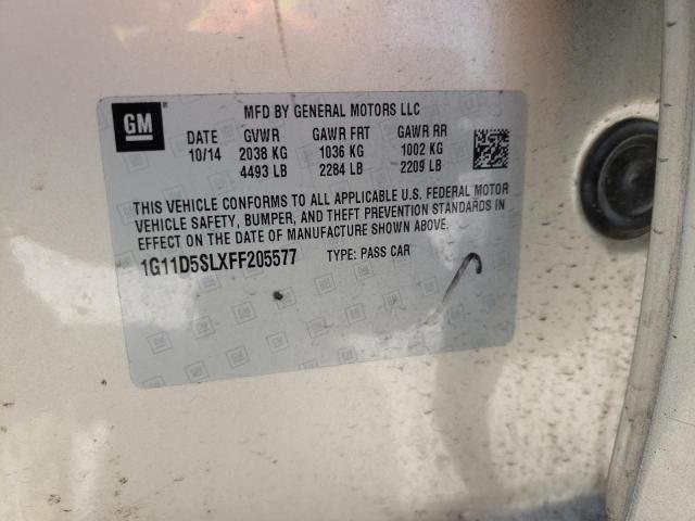 Photo 10 from auction – 2015 CHEVROLET MALIBU 2LT with VIN 1G11D5SLXFF205577