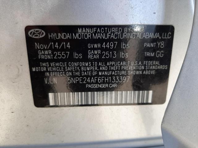 Photo 10 from auction – 2015 HYUNDAI SONATA SE with VIN 5NPE24AF6FH133397