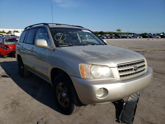 TOYOTA HIGHLANDER 2003 with VIN JTEGF21A630089329 - Photo from auction