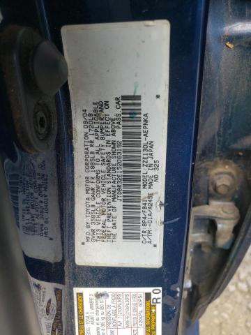 Photo 10 from auction – 2005 TOYOTA COROLLA CE with VIN JTDBR32E152063192