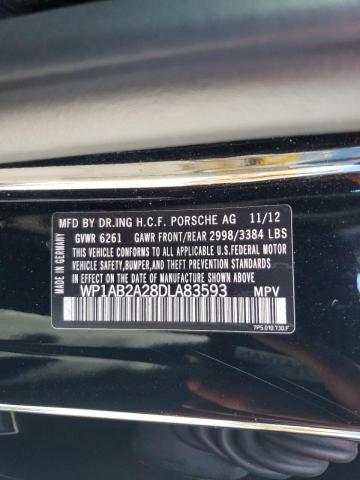 Photo 10 from auction – 2013 PORSCHE CAYENNE S with VIN WP1AB2A28DLA83593