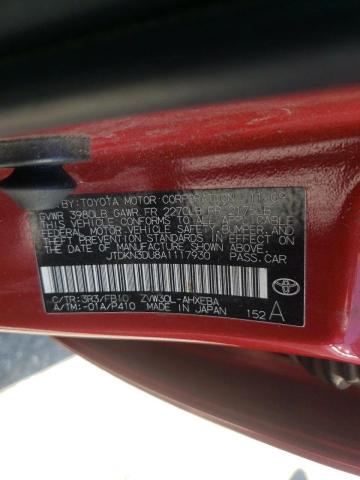 Photo 10 from auction – 2010 TOYOTA PRIUS with VIN JTDKN3DU8A1117930