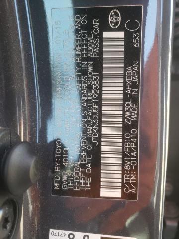 Photo 10 from auction – 2015 TOYOTA PRIUS with VIN JTDKN3DU5F1923831