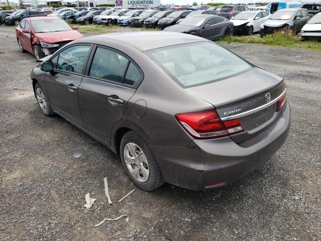 Photo 3 from auction – 2013 HONDA CIVIC LX with VIN 2HGFB2F47DH037463