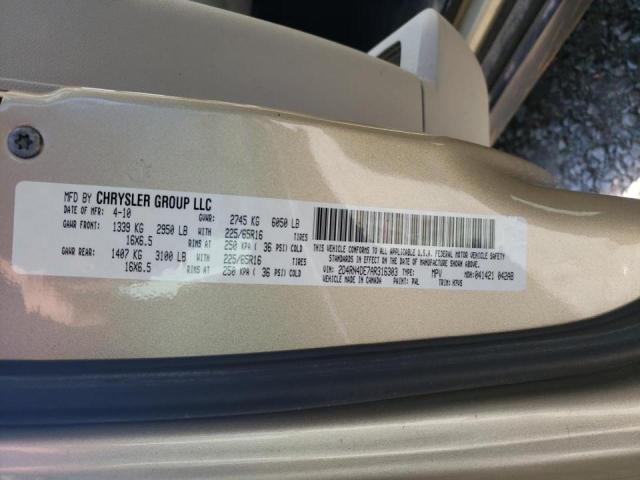 Photo 10 from auction – 2010 DODGE GRAND CARA with VIN 2D4RN4DE7AR316303