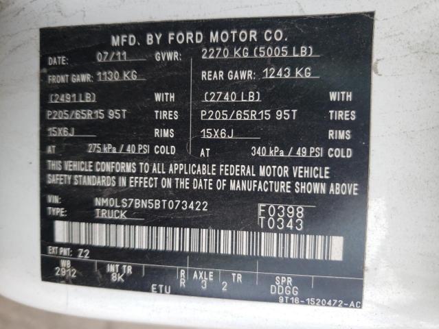 Photo 10 from auction – 2011 FORD TRANSIT CO with VIN NM0LS7BN5BT073422